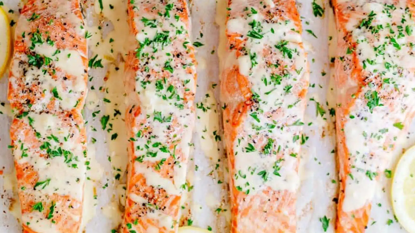 baked salmon with lemon caper sauce from Frazie's Meat & Market