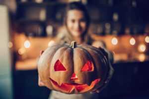 Halloween Meat Recipes at Frazies - A girl holding a pumpkin